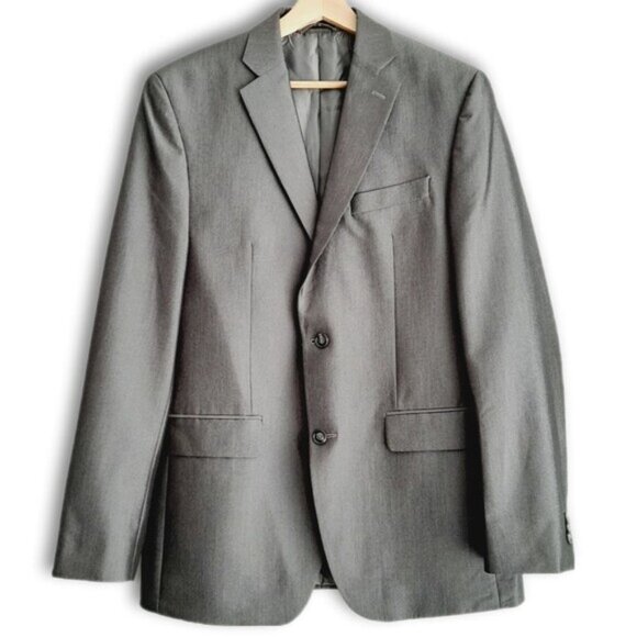 SEAN JOHN Blazer Jacket Solid Light Gray Men's Sz 40 L - Picture 1 of 14
